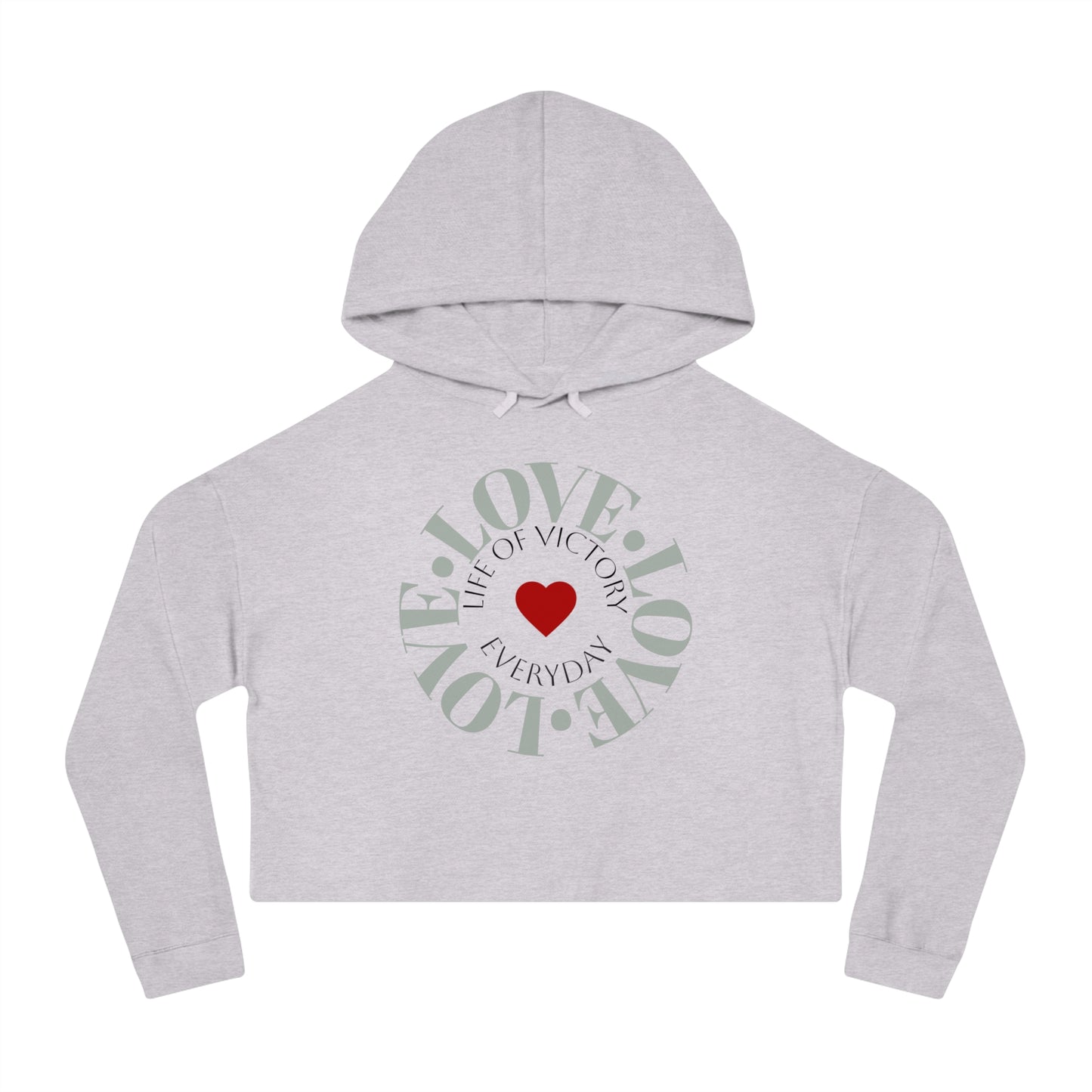 Cropped Inspirational Women's Hoodie