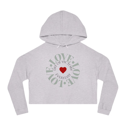 Cropped Inspirational Women's Hoodie