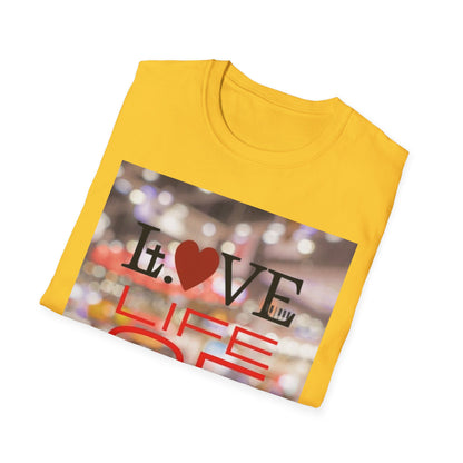 Vibrant Love Life Unisex T-Shirt, Cute Graphic Tee, Casual Wear, Gift for Friends, Everyday Fashion