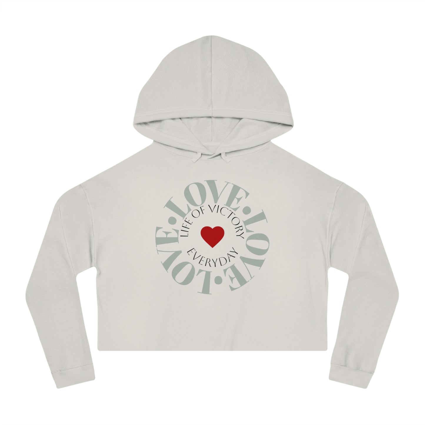 Cropped Inspirational Women's Hoodie
