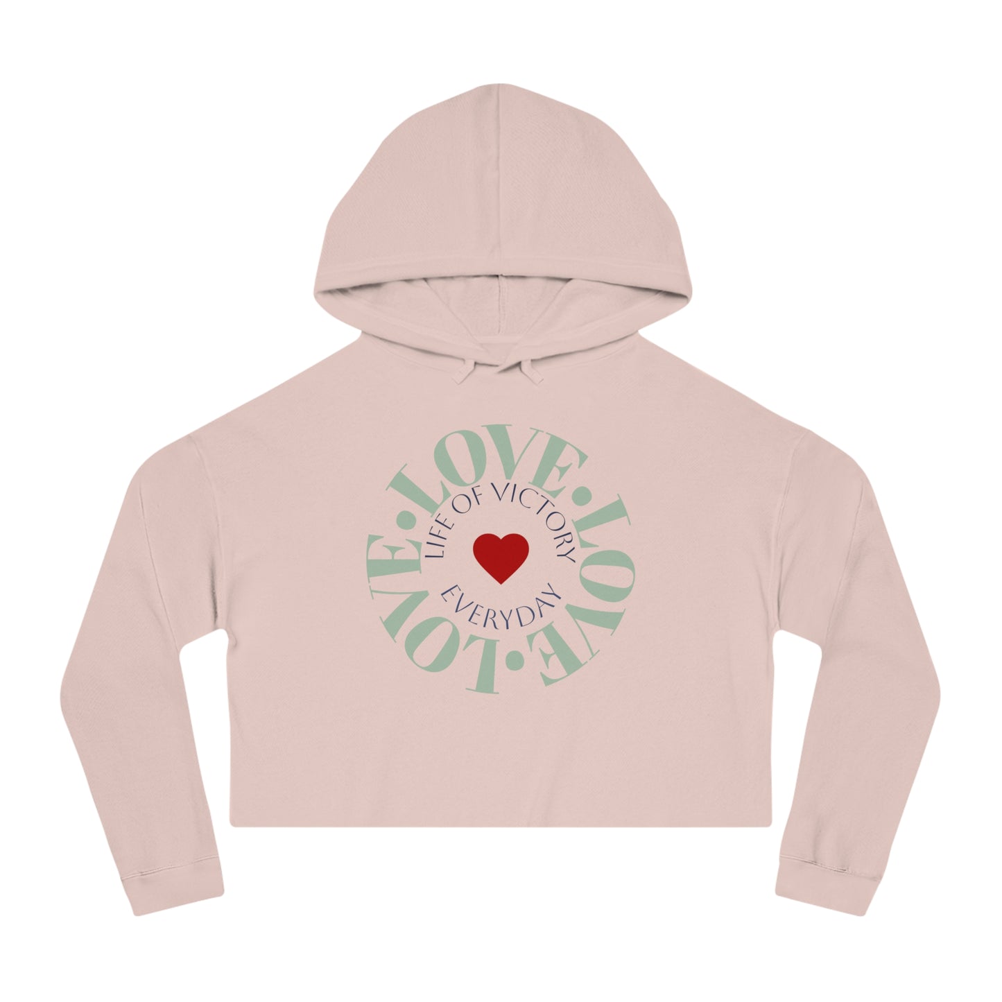 Cropped Inspirational Women's Hoodie