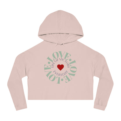 Cropped Inspirational Women's Hoodie