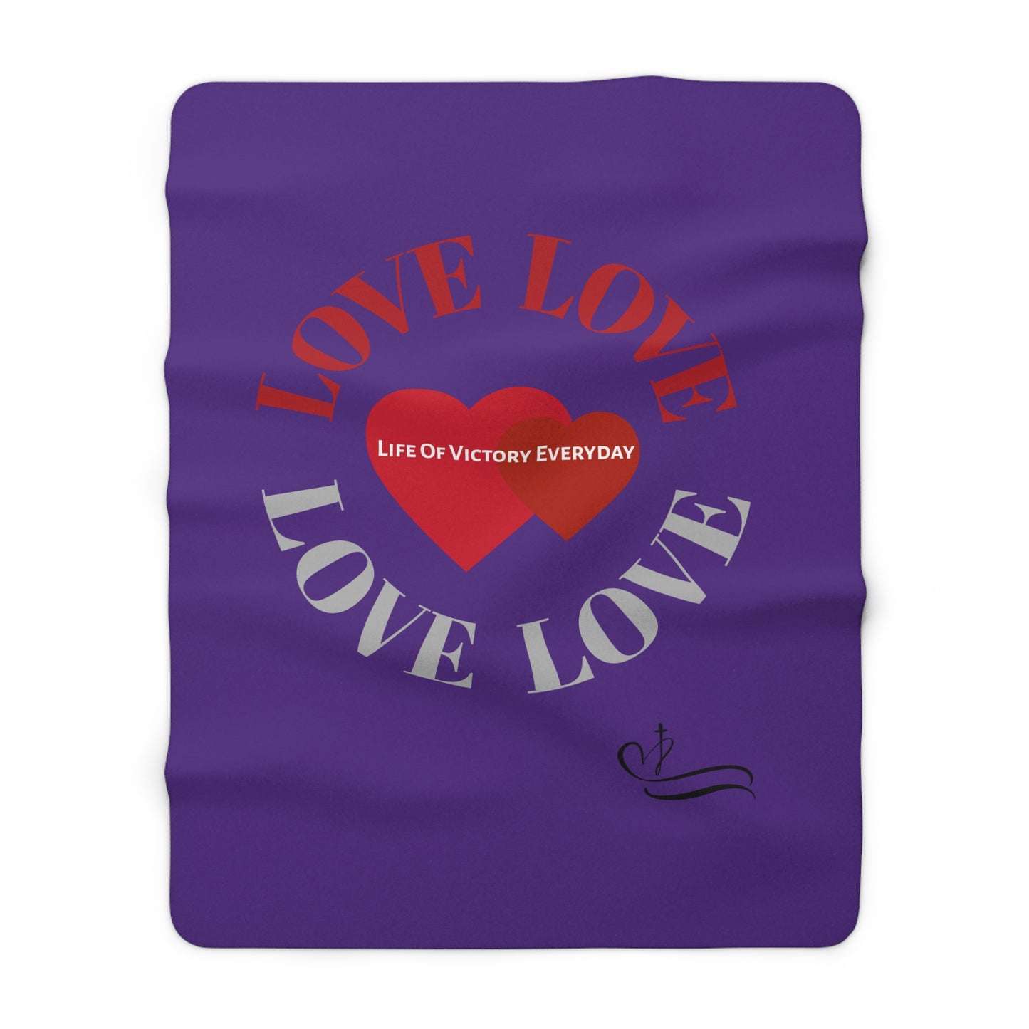 Copy of Cozy Fleece Love Inspirational Blanket