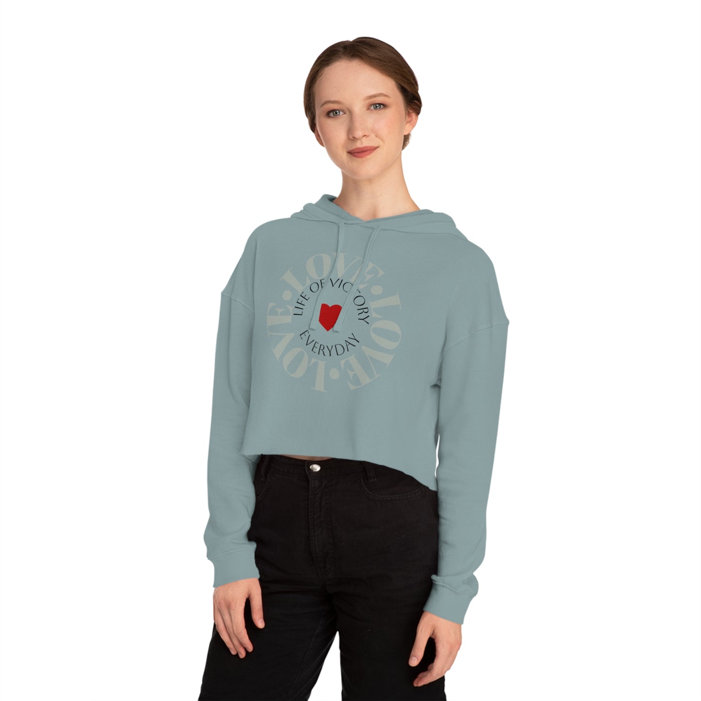 Cropped Inspirational Women's Hoodie
