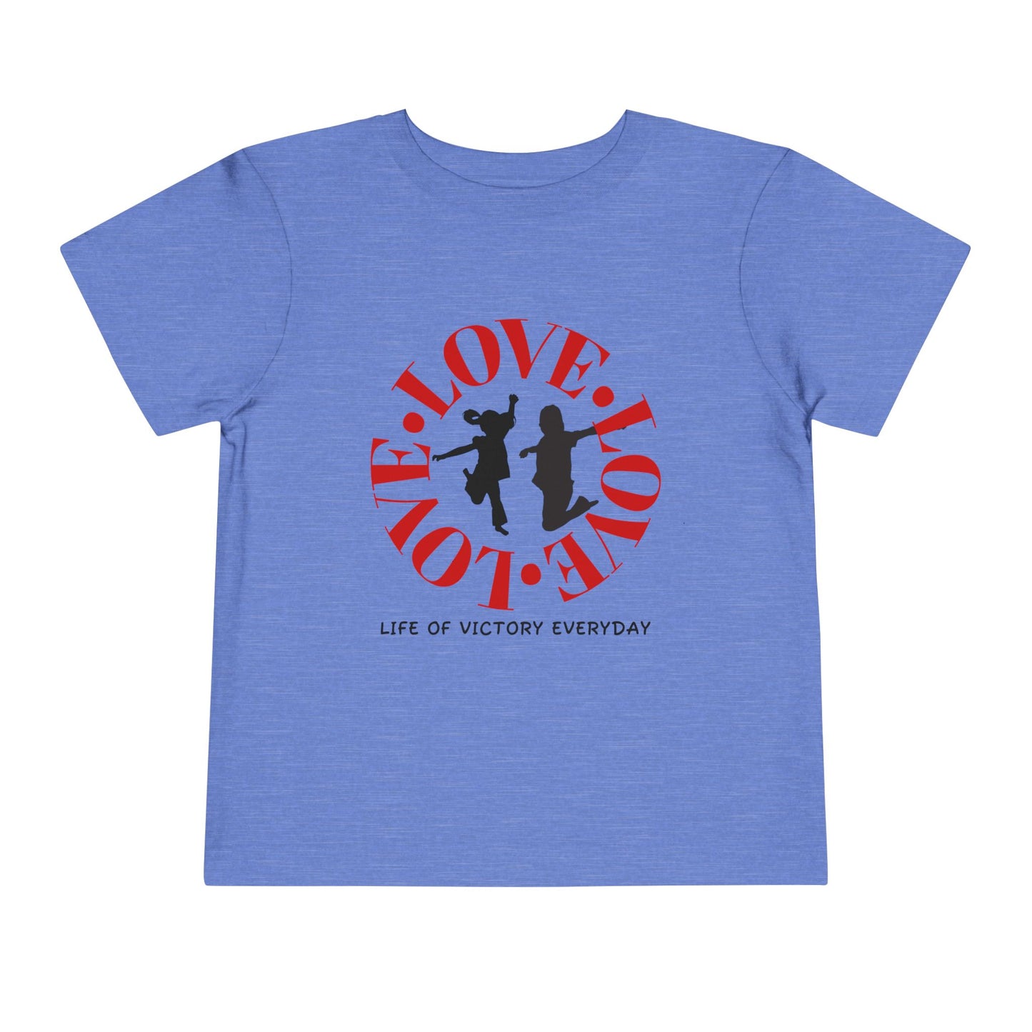 Toddler Love Victory Tee, Cute Kids Shirt, Inspirational Short Sleeve Tee, Faith-Based Toddler T-Shirt, Everyday Wear for Little Ones
