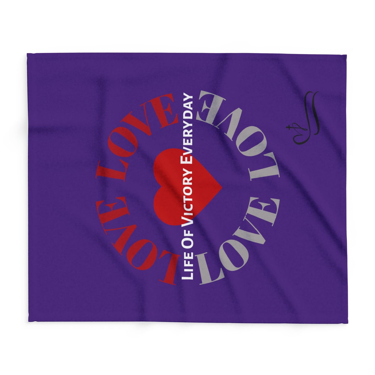 Cozy Fleece Love Inspirational Blanket