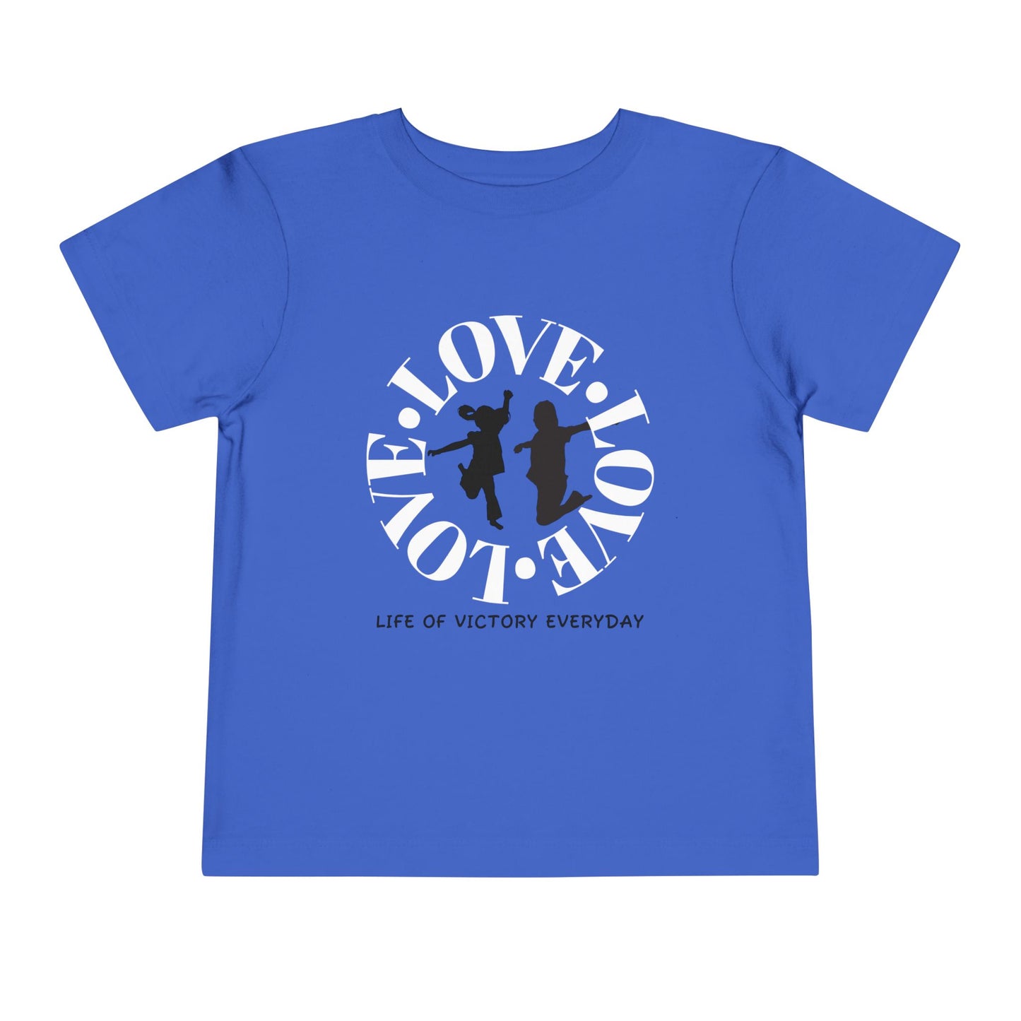 Toddler Love Victory Tee, Cute Kids Shirt, Inspirational Short Sleeve Tee, Faith-Based Toddler T-Shirt, Everyday Wear for Little Ones