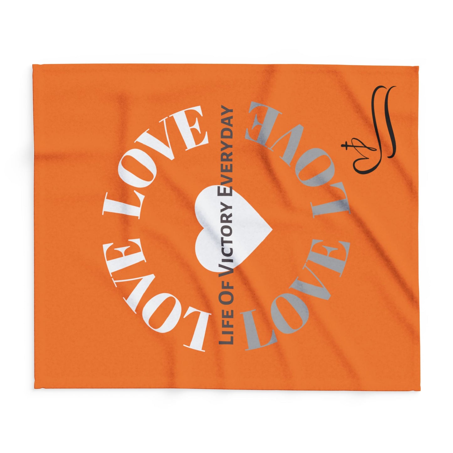 Cozy Fleece Inspirational Love Blanket