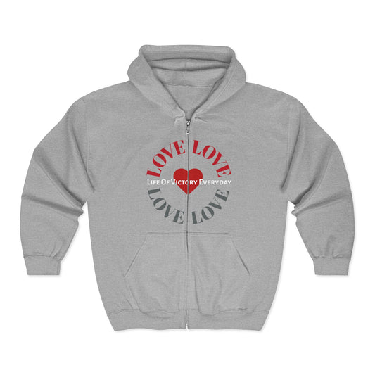 Unisex Heavy Blend™ Full Zip Hooded Inspirational Jacket
