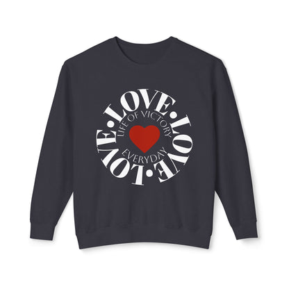 Long sleeve Love  Crewneck Lightweight Sweatshirt